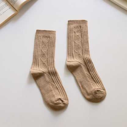 2-Pack Women’s Cashmere Crew Socks – Warm & Luxurious