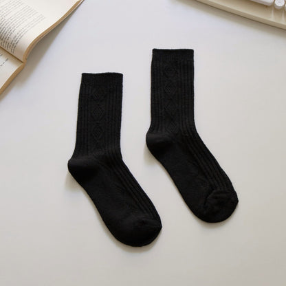 2-Pack Women’s Cashmere Crew Socks – Warm & Luxurious