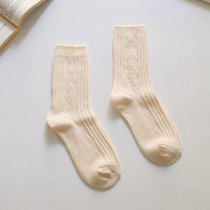 2-Pack Women’s Cashmere Crew Socks – Warm & Luxurious