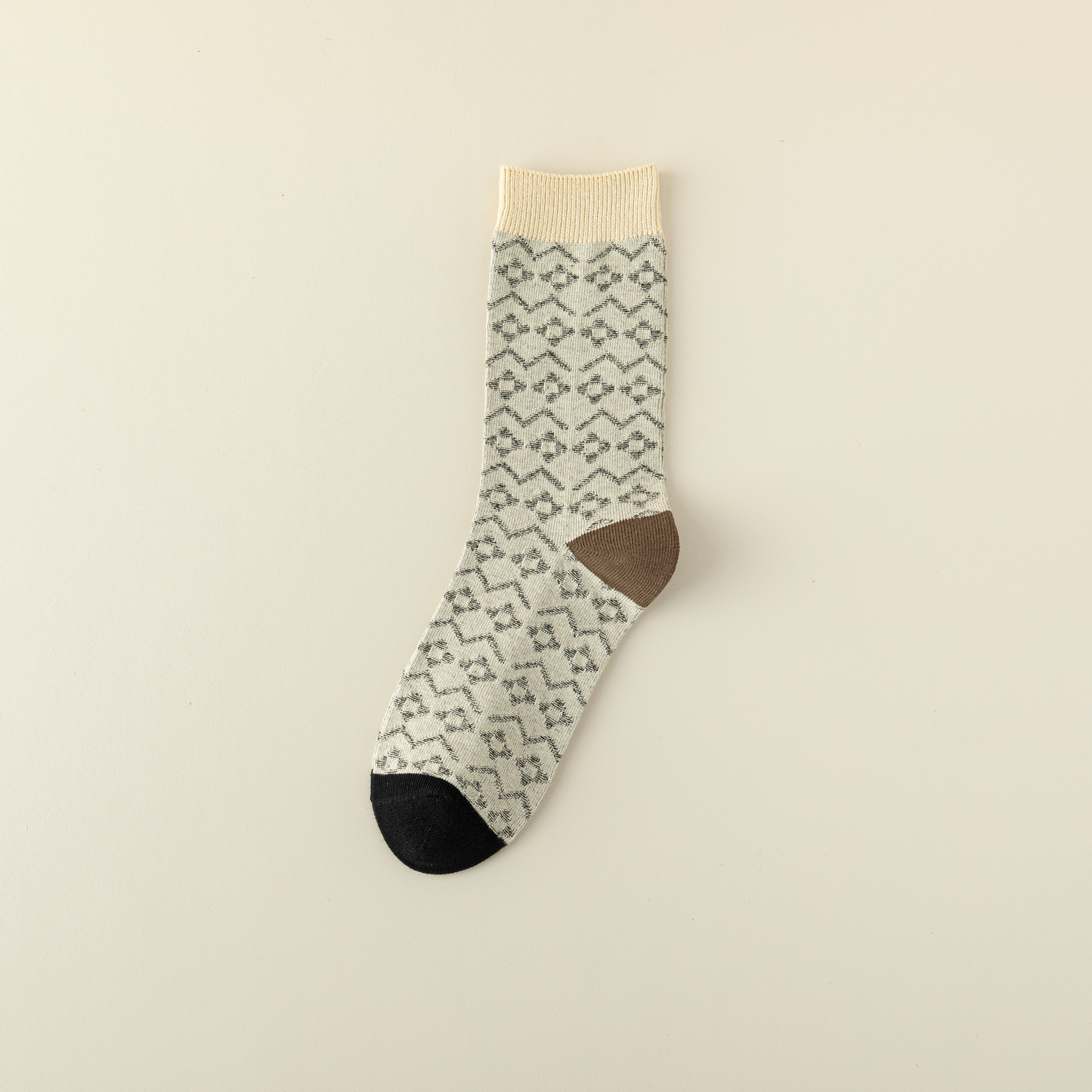 2-Pack Egypt-Inspired Crew Socks – Chic & Comfy Style