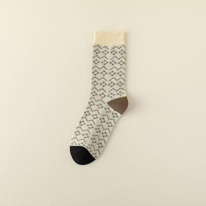2-Pack Egypt-Inspired Crew Socks – Chic & Comfy Style