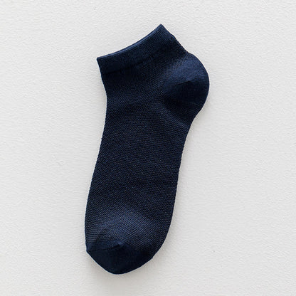 2-Pack Gentleman’s Breeze: Premium Breathable Cotton No-Show Socks for Men
