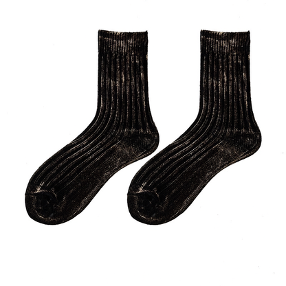 2-Pack Vintage Style Gradient Cotton Socks for Men - Trendy Fashion Socks