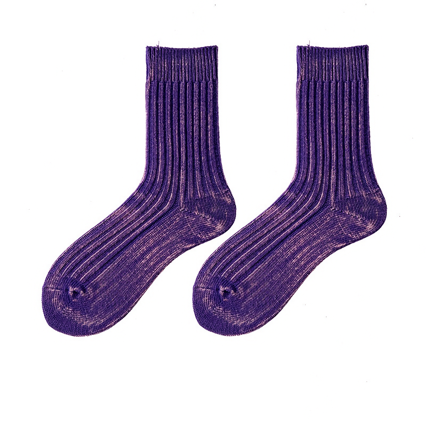2-Pack Vintage Style Gradient Cotton Socks for Men - Trendy Fashion Socks