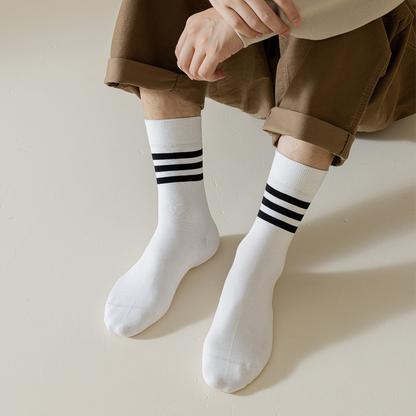2-Pack Men's Cotton Sports Socks - Casual & Versatile for Everyday Use