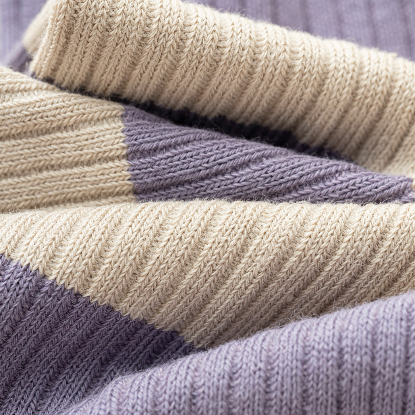 2-Pack Retro Striped Cotton Socks – Purple & Stylish