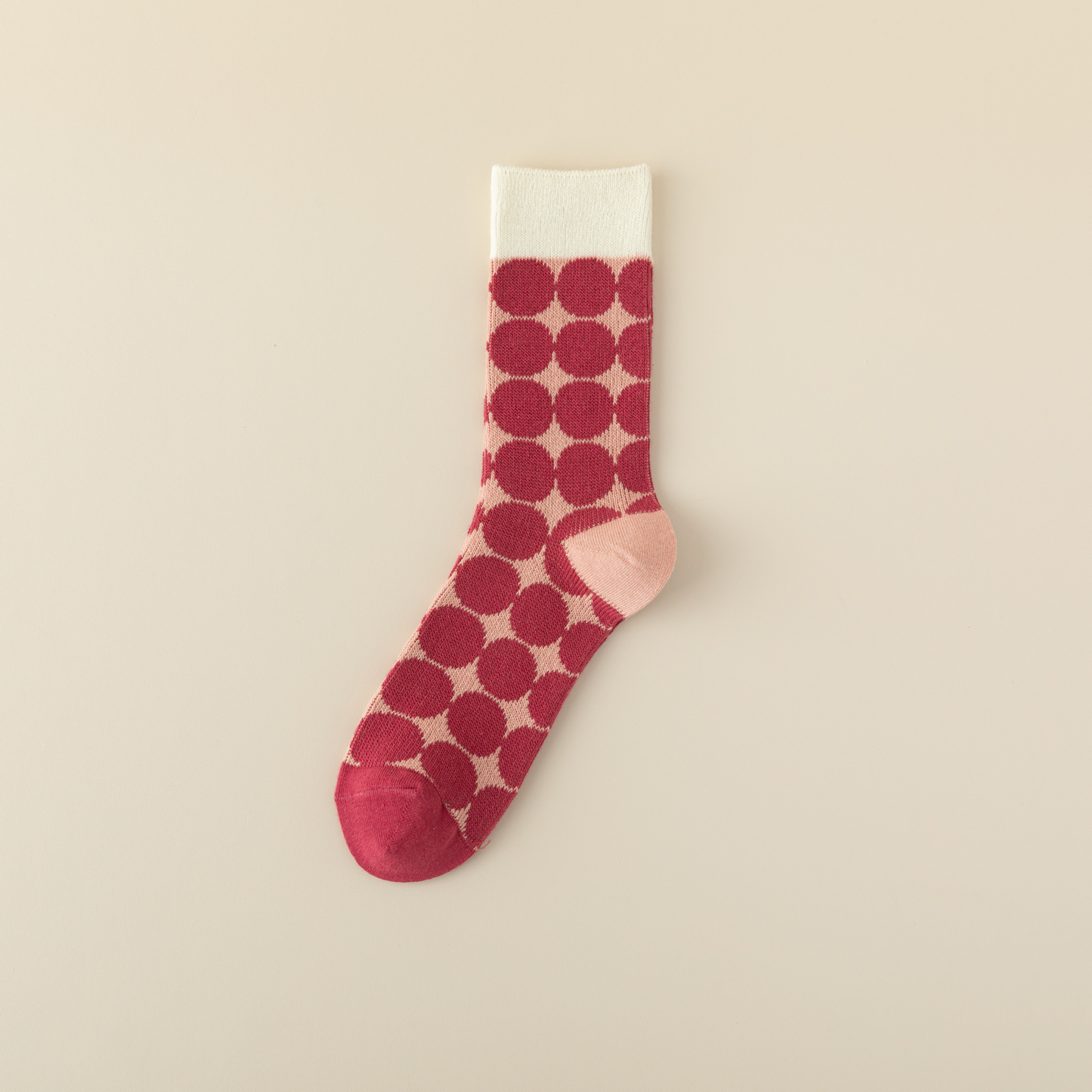2-Pack Women's Pink Cotton Socks: Breathable Comfort with a Smiley Face Twist