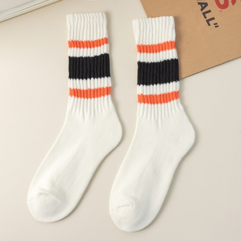 2-Pack Men’s Vintage Sport Socks – Warm Cotton Comfort