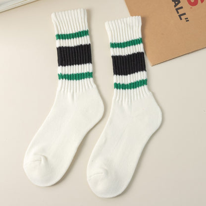 2-Pack Men’s Vintage Sport Socks – Warm Cotton Comfort