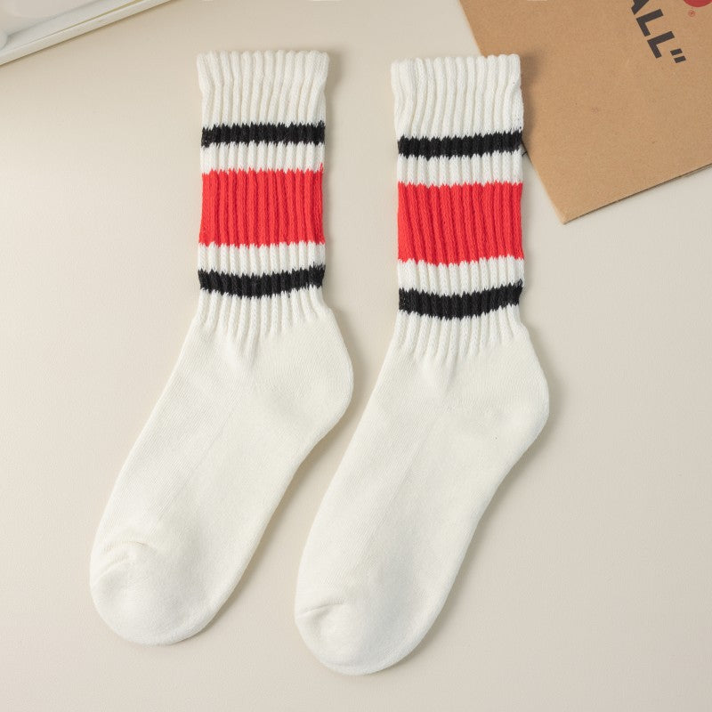 2-Pack Men’s Vintage Sport Socks – Warm Cotton Comfort