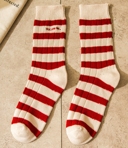 2-Pack Unisex Vintage Stripes: Classic Striped Socks for Everyone