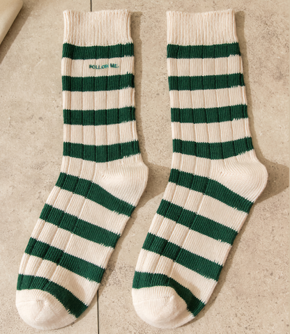 2-Pack Unisex Vintage Stripes: Classic Striped Socks for Everyone