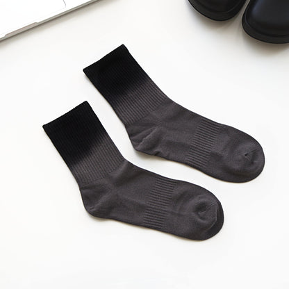 2-Pack Men's Ombre Cotton Crew Socks – Gradient Fade