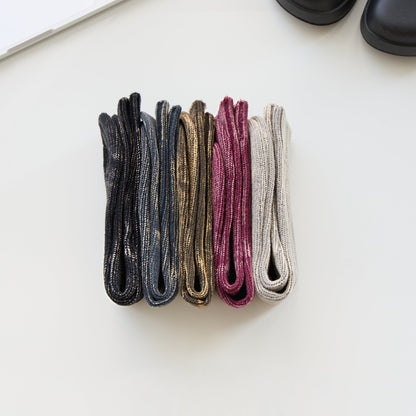 2-Pack Men’s Vintage Marled Cotton Crew Socks – Heritage Rib Knit
