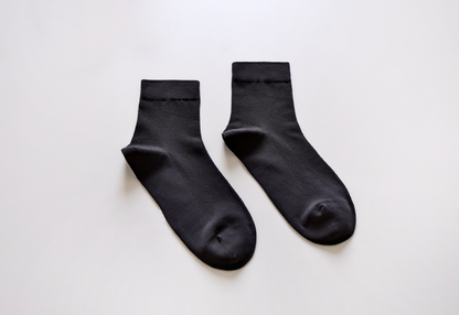 2-Pack Men's Breathable Cotton Ankle Socks - Lightweight & Soft