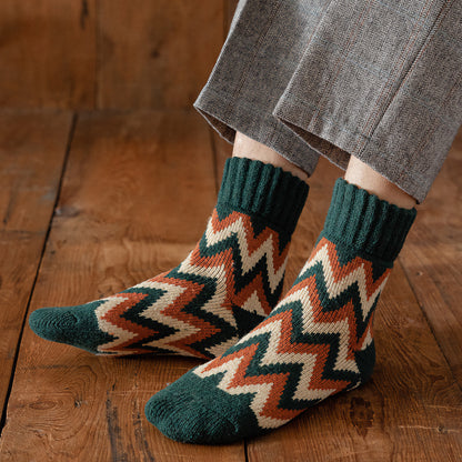 2-Pack Vintage Warm Socks - Men's Wool Winter Socks