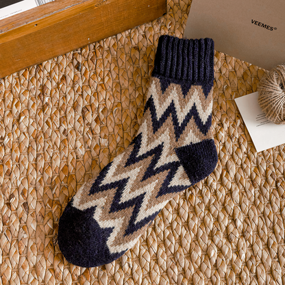 2-Pack Vintage Warm Socks - Men's Wool Winter Socks