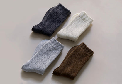 2-Pack Men’s Wool-Feel Winter Socks – Soft Warm Knit Crew
