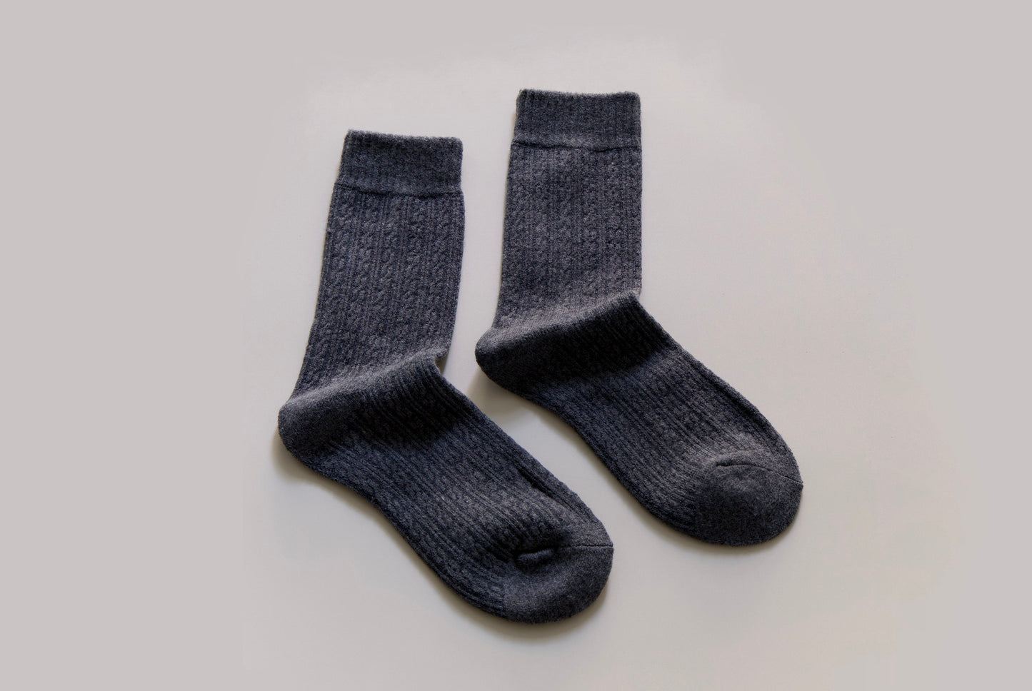 2-Pack Men’s Wool-Feel Winter Socks – Soft Warm Knit Crew