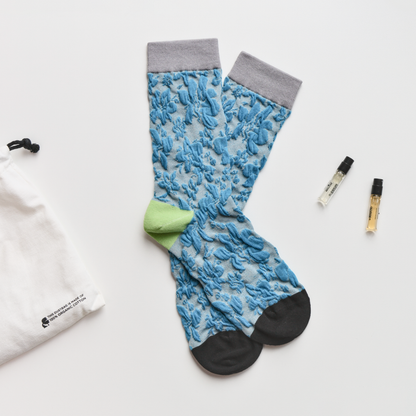 2-Pack Retro Floral Cotton Socks – Vintage Style Crew Socks Women