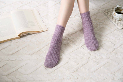 2-Pack Women’s Classic Wool Crew Socks – Cosy Snug Winter Fit