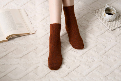 2-Pack Women’s Classic Wool Crew Socks – Cosy Snug Winter Fit