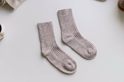 2-Pack Women’s Classic Wool Crew Socks – Cosy Snug Winter Fit