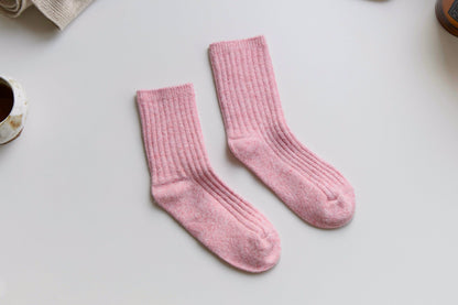 2-Pack Women’s Classic Wool Crew Socks – Cosy Snug Winter Fit