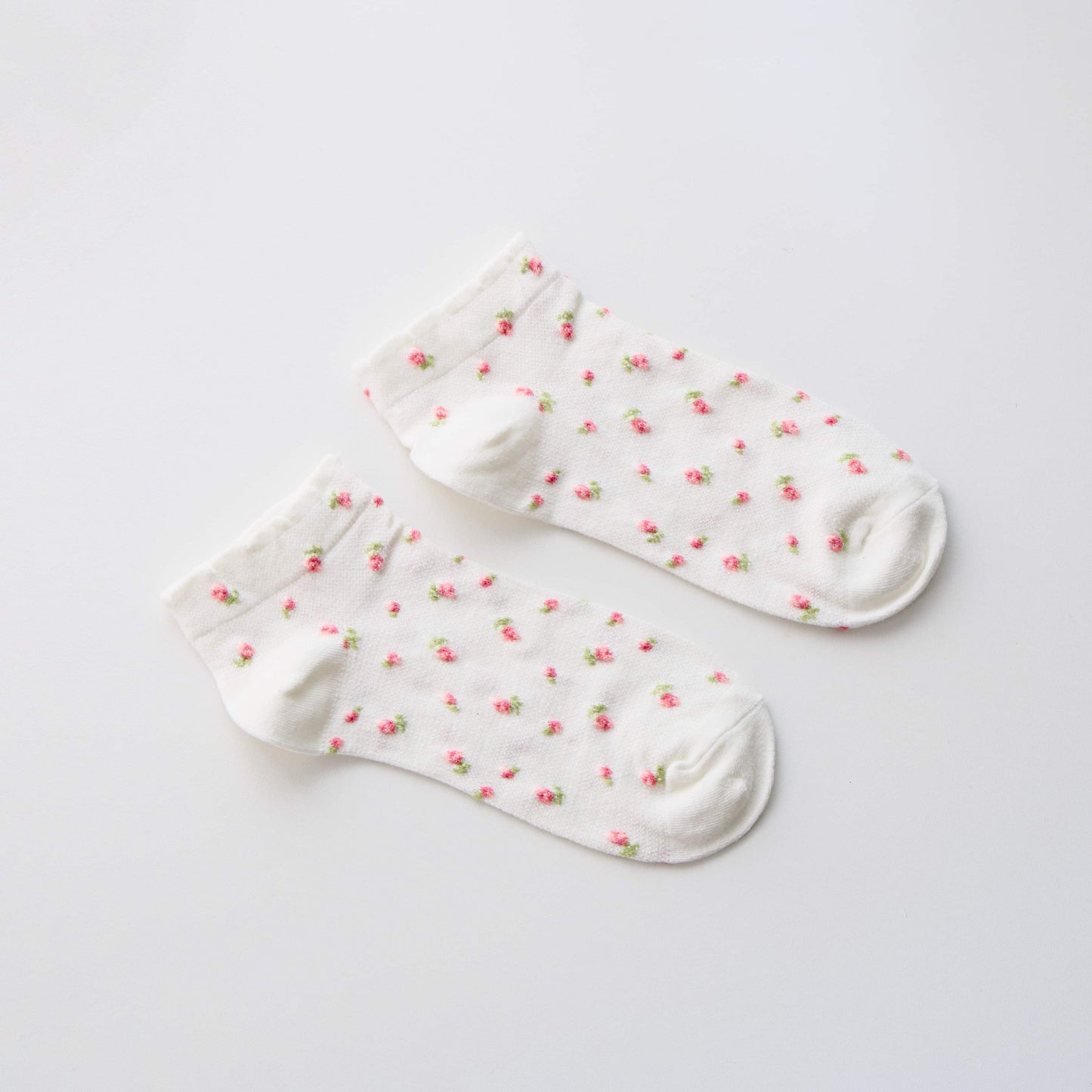 2-Pack Women’s Cotton Floral Ankle Socks – Soft Everyday