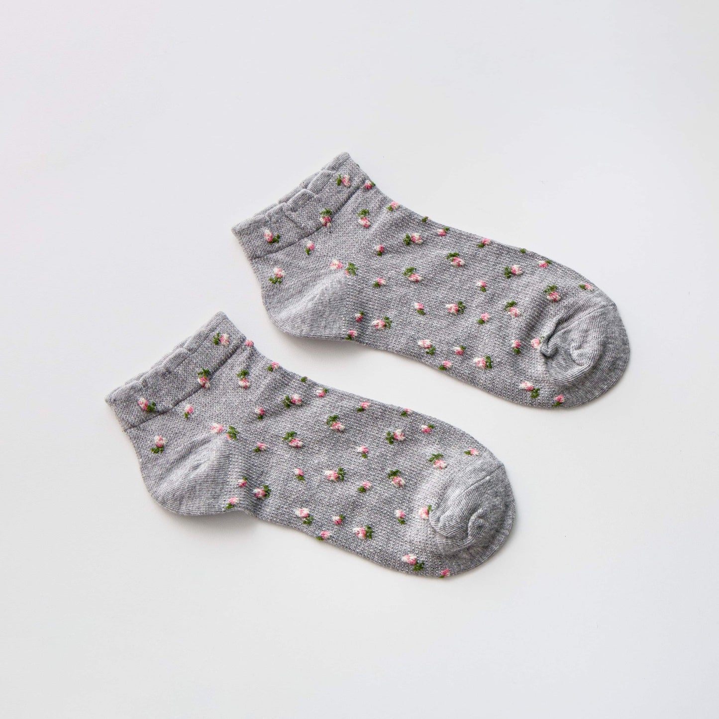 2-Pack Women’s Cotton Floral Ankle Socks – Soft Everyday