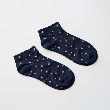 2-Pack Women’s Cotton Floral Ankle Socks – Soft Everyday