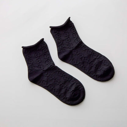 2-Pack Women’s Cotton-Rich Floral Crew Socks – Lightweight