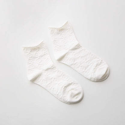 2-Pack Women’s Cotton-Rich Floral Crew Socks – Lightweight