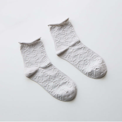 2-Pack Women’s Cotton-Rich Floral Crew Socks – Lightweight