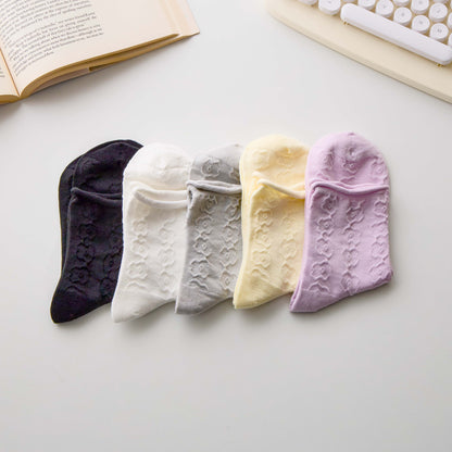 2-Pack Women’s Cotton-Rich Floral Crew Socks – Lightweight