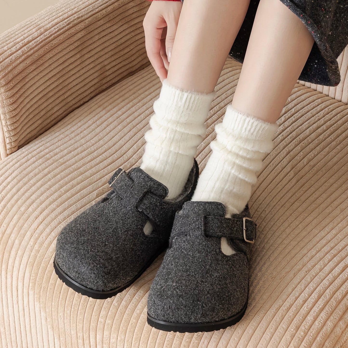 2-Pack Wool Thermal Socks - Women's Thick Winter Essentials