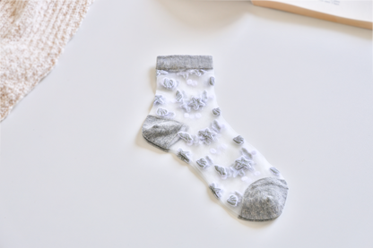 2-Pack Women's Sheer Socks - Summer Breathable Starfish & Seashell