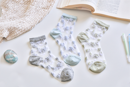 2-Pack Women's Sheer Socks - Summer Breathable Starfish & Seashell