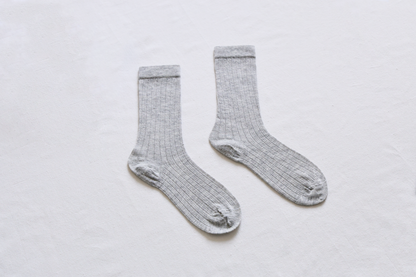 2-Pack Women's Thin Wool Crew Socks – Solid Color & Breathable