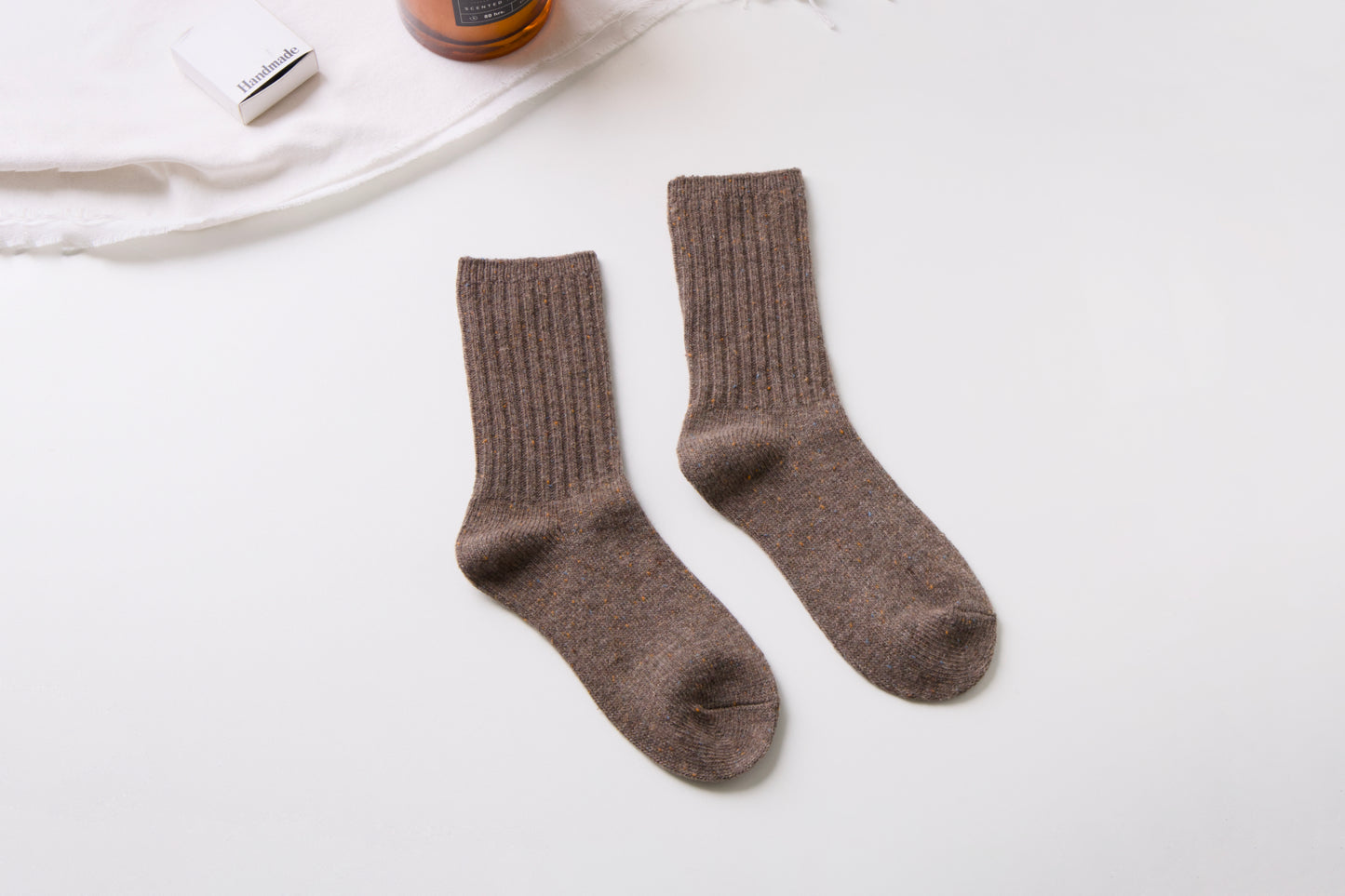 2-Pack Women’s Wool Blend Crew Socks – Warm & Cozy Winter Style