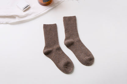 2-Pack Women’s Wool Blend Crew Socks – Warm & Cozy Winter Style