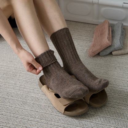 2-Pack Women’s Wool Blend Crew Socks – Warm & Cozy Winter Style