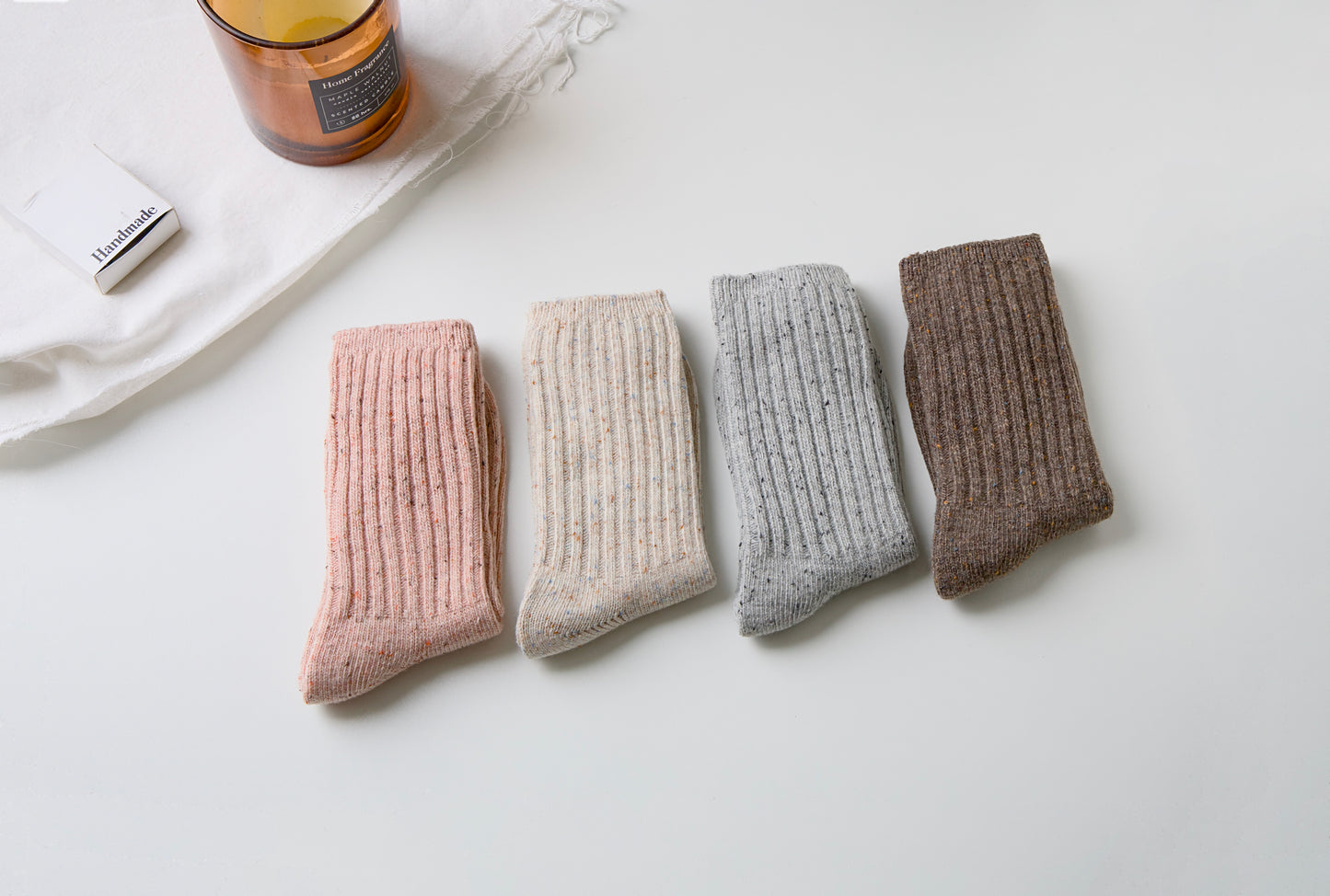 2-Pack Women’s Wool Blend Crew Socks – Warm & Cozy Winter Style