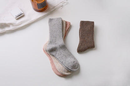 2-Pack Women’s Wool Blend Crew Socks – Warm & Cozy Winter Style