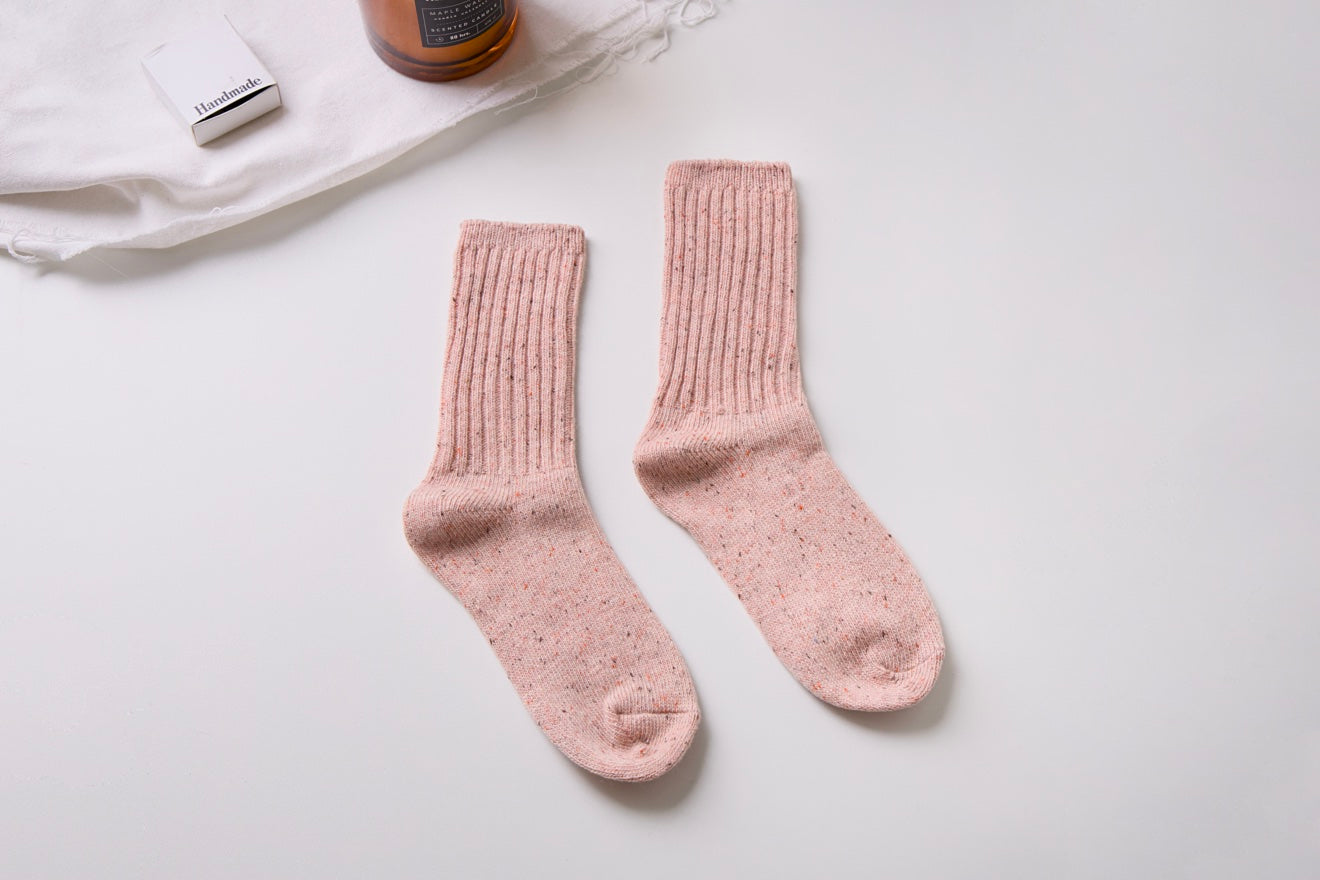 2-Pack Women’s Wool Blend Crew Socks – Warm & Cozy Winter Style