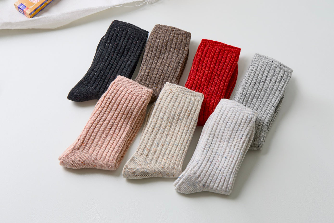 2-Pack Women’s Wool Blend Crew Socks – Winter Cozy Style