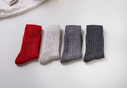 2-Pack Women’s Wool Blend Crew Socks – Winter Cozy Style